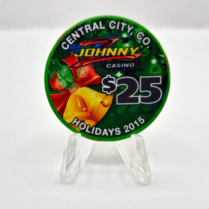 Johnny Z's Casino Central City Colorado 'Christmas 2015' $25 Casino Chip