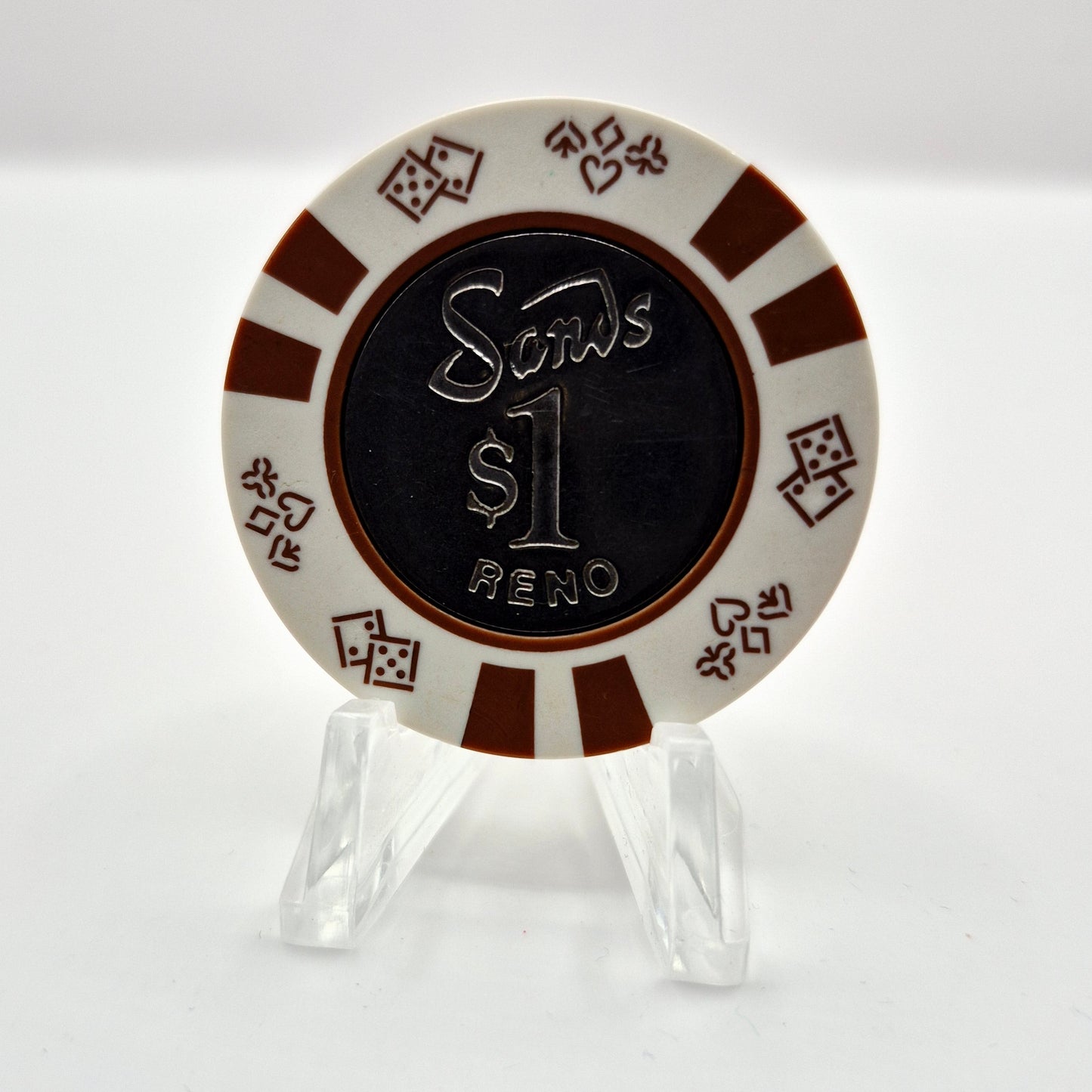 Sands Hotel Casino Reno Nevada 1990 $1 Casino Chip N5523
