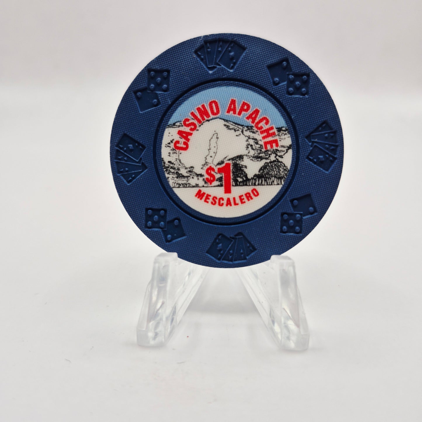 Casino Apache Mescalero New Mexico "UNCIRCULATED" $1 Casino Chip