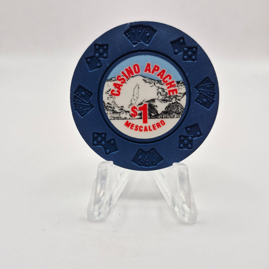 Casino Apache Mescalero New Mexico "UNCIRCULATED" $1 Casino Chip