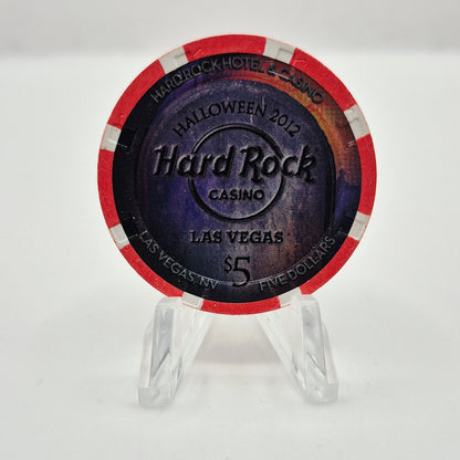 Hard Rock Hotel Casino Las Vegas Nevada 2012 Halloween $5 Casino Chip D0821