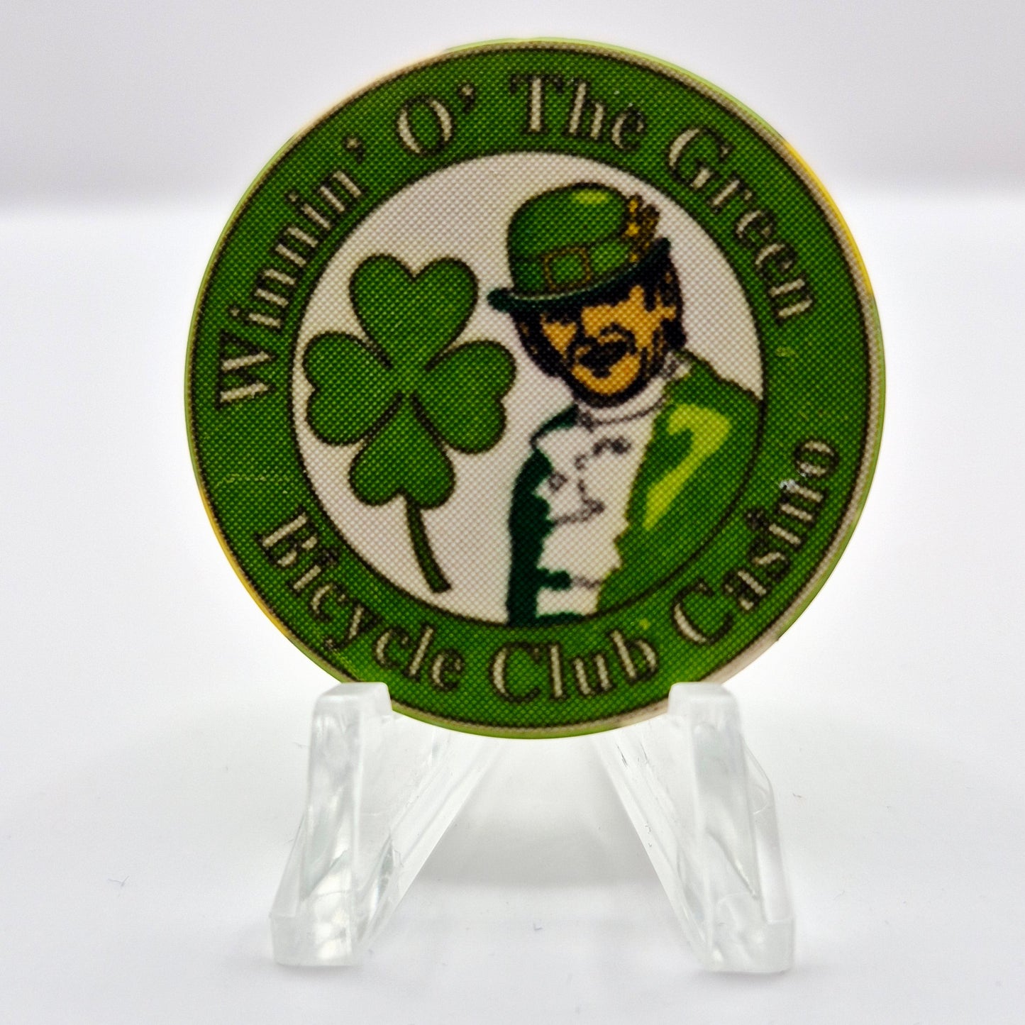 Bicycle Club Casino Bell Gardens California $25 NCV Casino Chip "WINTER O' THE GREEN"