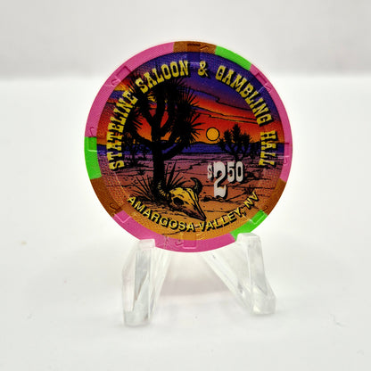 Stateline Saloon Casino Amargosa Valley Nevada 1996 $2.50 Casino chip V3461