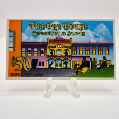 Ore House Brothel Strip Club Reno Nevada 1990's $50 Plaque E8706
