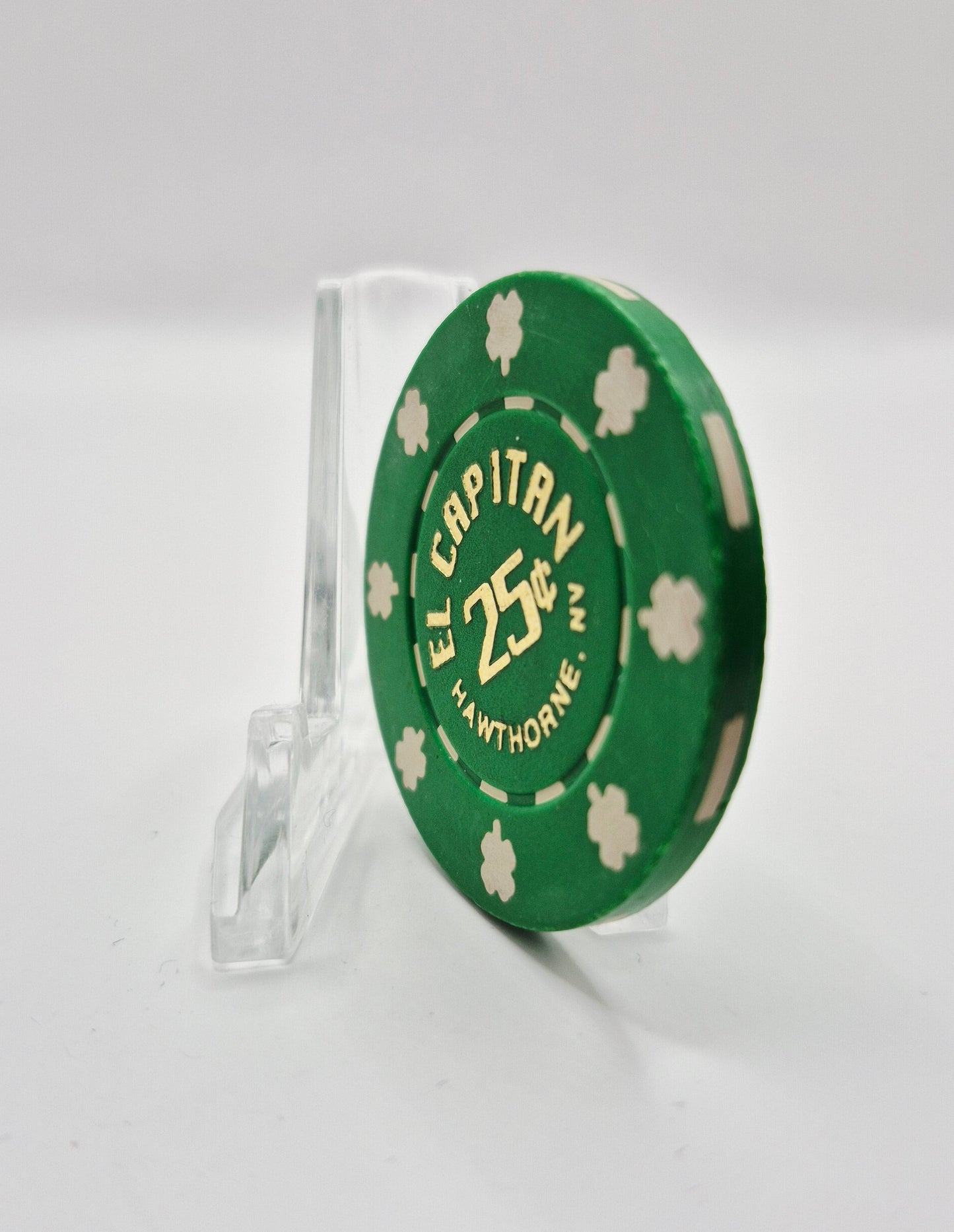 El Capitan Casino Hawthorne Nevada 1990 $.25 Casino Chip N0729
