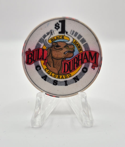 Bull Durham Casino & Saloon Black Hawk Colorado 1994 $1 Casino Chip