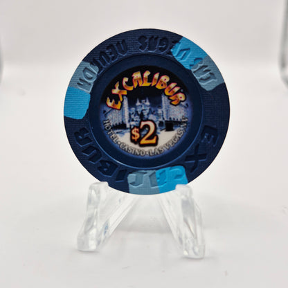 Excalibur Hotel Casino Las Vegas Nevada 2011 $2 Casino Chip D0376