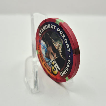Stardust Hotel Casino Las Vegas Nevada 1999 'Richard Petty' $5 Casino Chip V3455