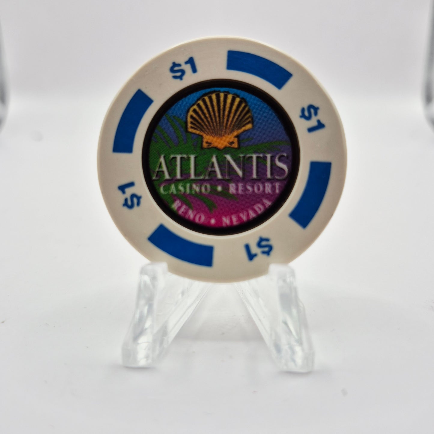 Atlantis Casino Resort Reno Nevada 1996 $1 Casino Chip N7955