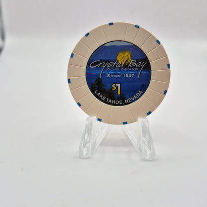 Crystal Bay Club Crystal Bay Nevada 2003 $1 Casino Chip E0295