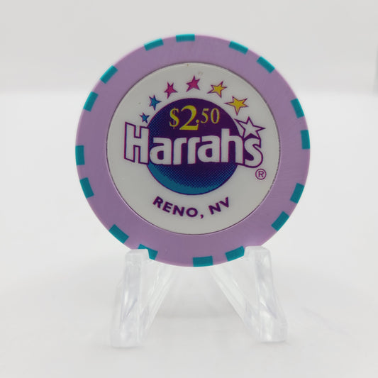 Harrah's Hotel Casino Reno Nevada 2004 $2.50 Casino Chip E4552