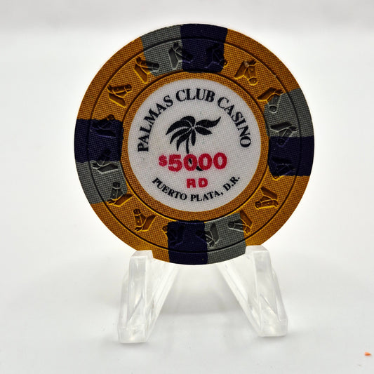 Palmas Club Casino Puerto Plata Dominican Republic $5000 Casino Chip