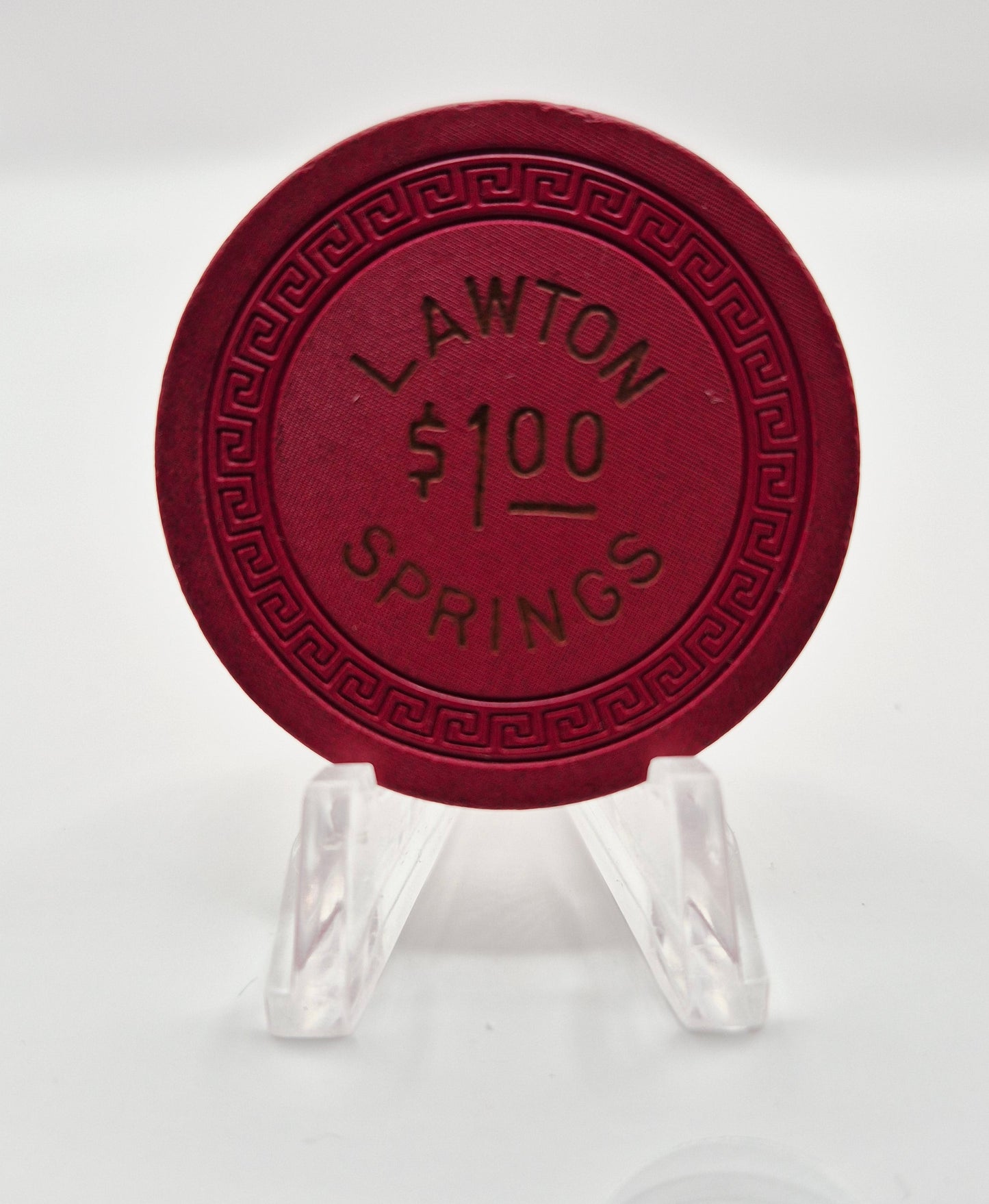 Lawton Springs Casino Reno Nevada $1 Casino Chip 1930's N6847