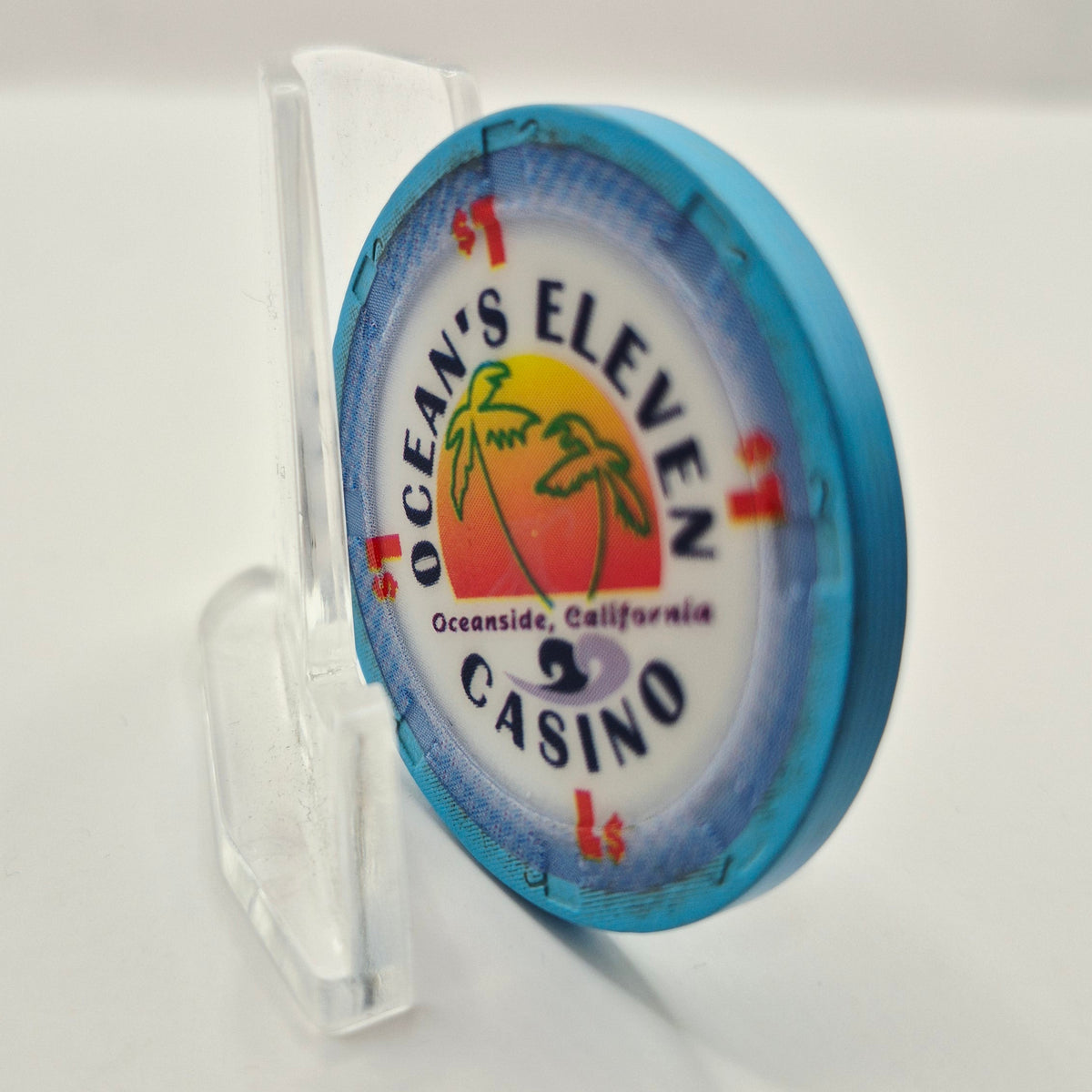 Ocean's Eleven Casino Oceanside California $1 Casino Chip