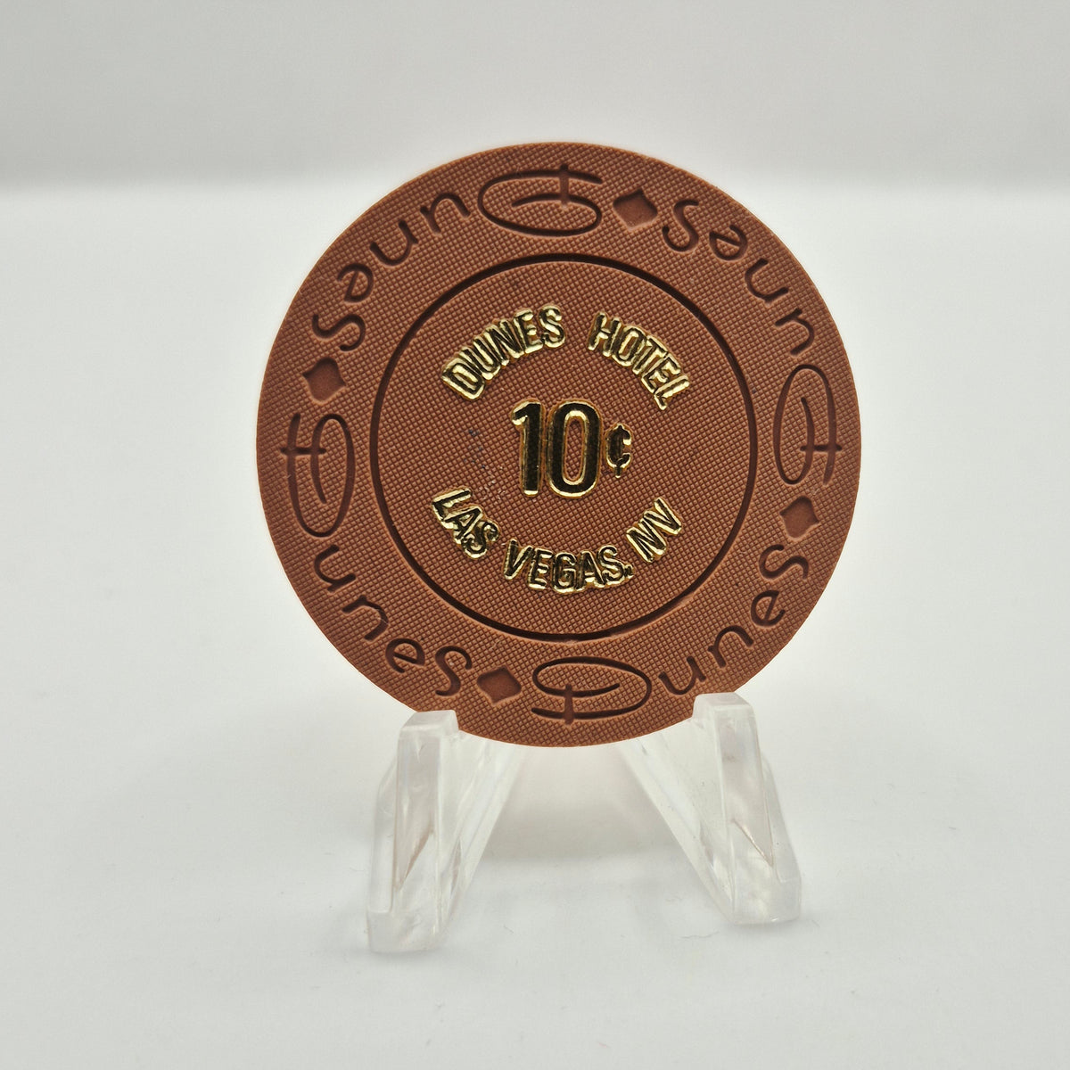 Dunes Hotel Casino Las Vegas Nevada 1988 $.10  Casino Chip N4786