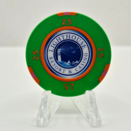 Lighthouse Resort  & Casino Cabo Rojo Puerto Rico $25 Casino Chip **Casino Never Opened