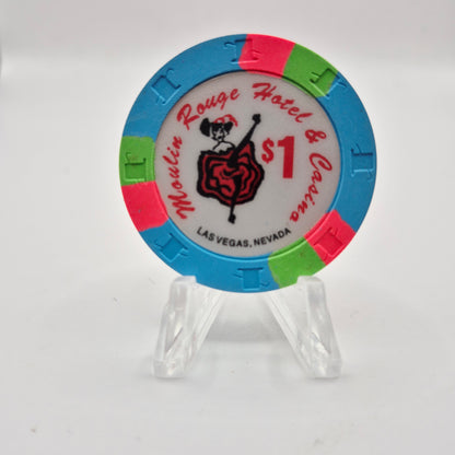 Moulin Rouge Hotel Casino Las Vegas Nevada 1993 $1 Casino Chip N2450