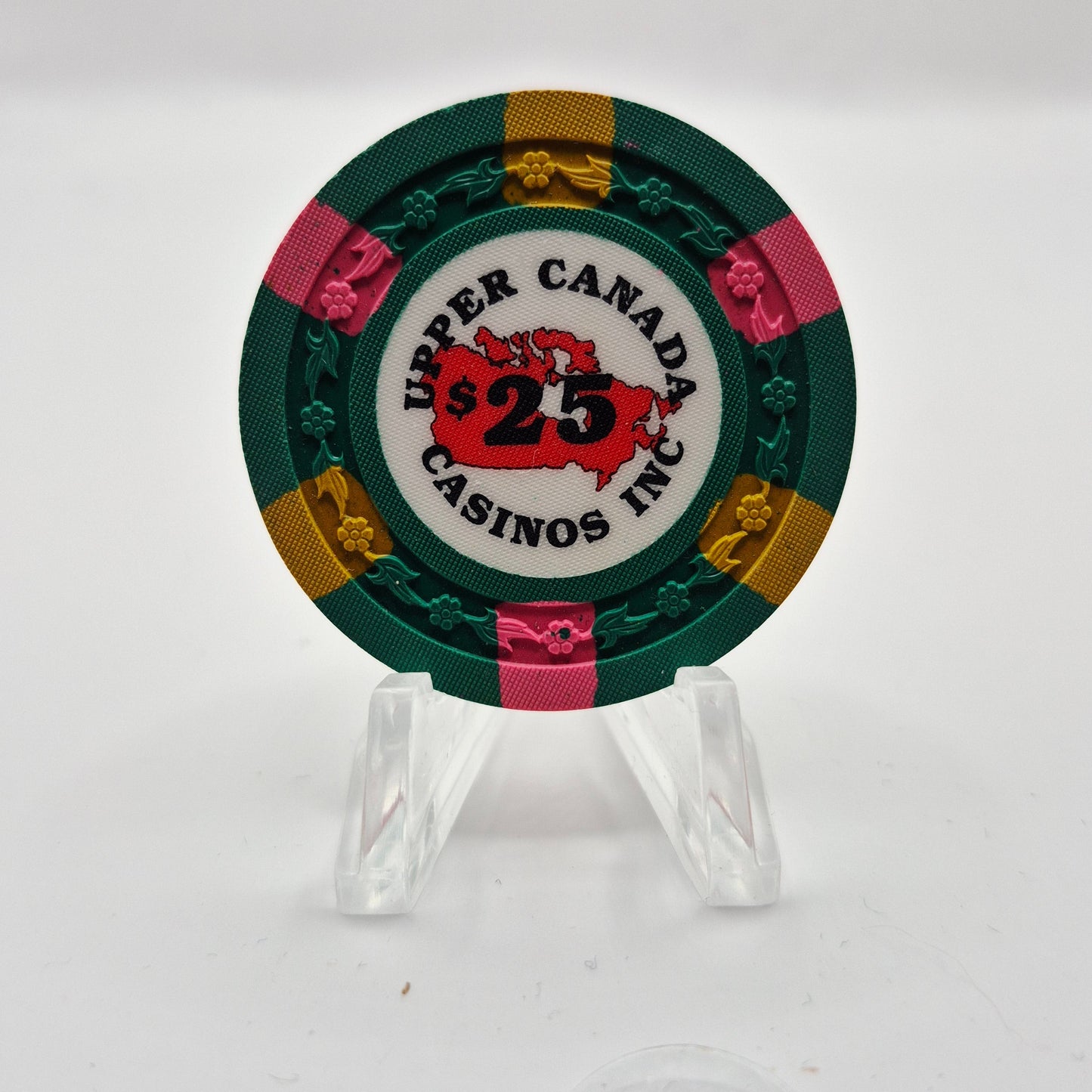 Upper Canada Casino Kitchener Ontario Canada $25 Casino chip CG073254 *UNC