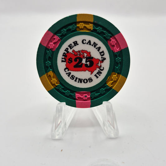 Upper Canada Casino Kitchener Ontario Canada $25 Casino chip CG073254 *UNC