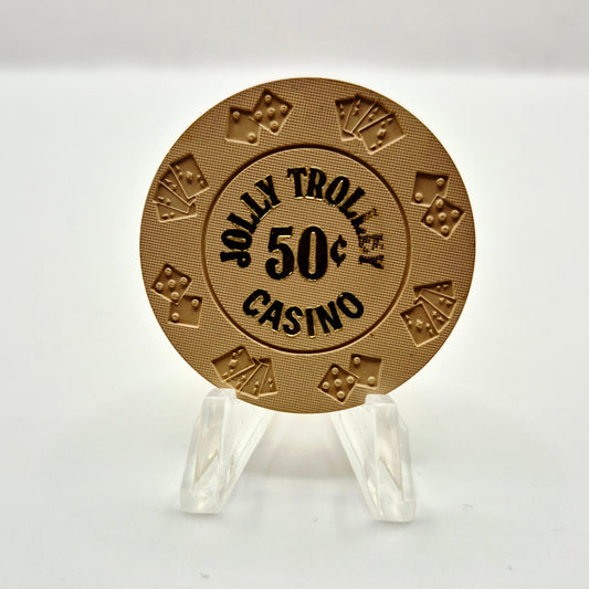 Jolly Trolley Casino Las Vegas Nevada 1977 $0.50 Casino Chip N0983