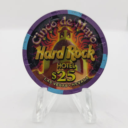 Hard Rock Hotel Casino Las Vegas Nevada 2007 "Cinco de Mayo" $25 Casino Chip E6183