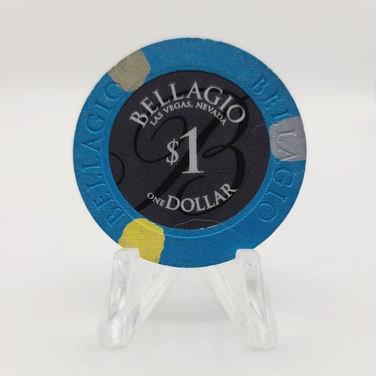Bellagio Hotel Casino Las Vegas Nevada 2008 $1 Casino Chip E6900