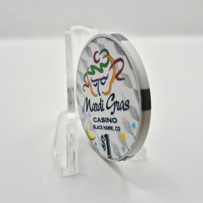 Mardi Gras Casino Black Hawk Colorado 2000 $1 Casino Chip