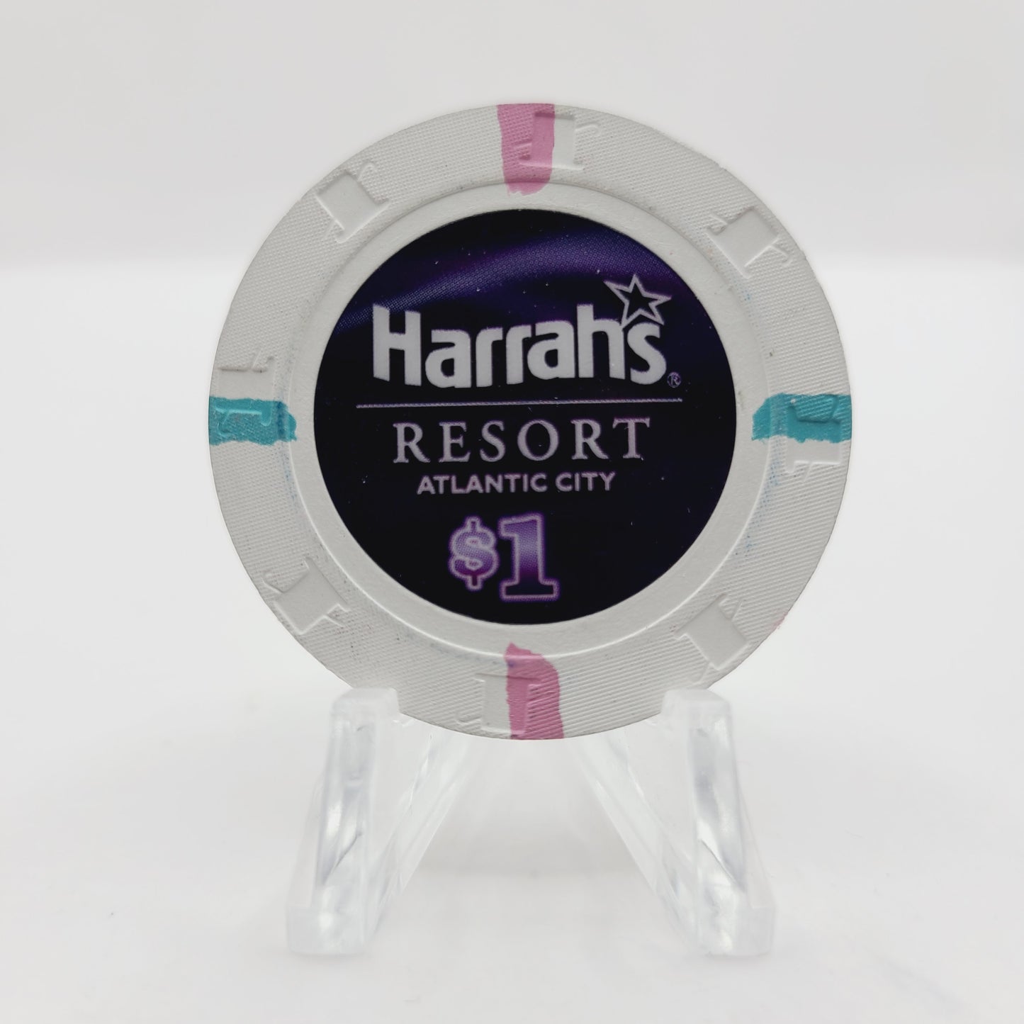 Harrah's Marina Resort Casino Atlantic City New Jersey 2010 $1 Casino Chip