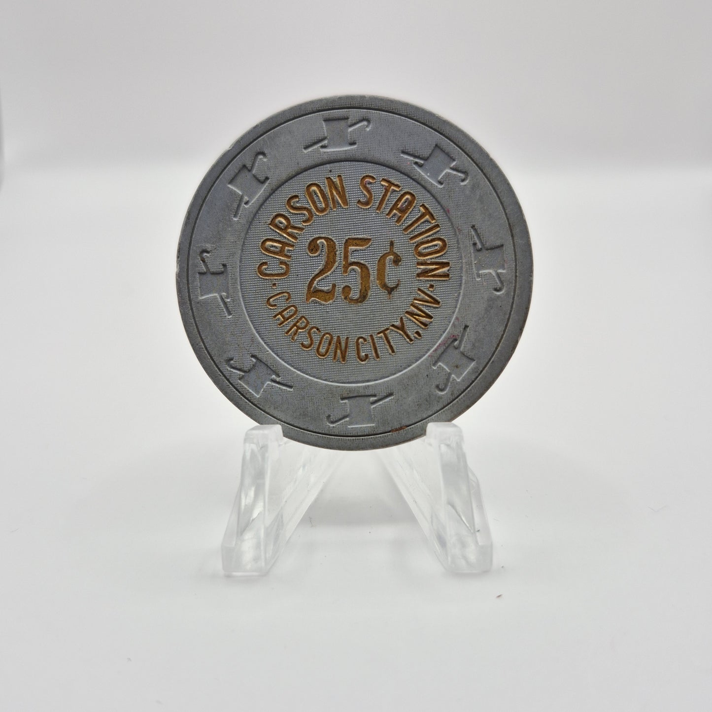 Carson Station Carson City Nevada 1989 $0.25 Casino Chip N5004