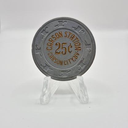 Carson Station Carson City Nevada 1989 $0.25 Casino Chip N5004