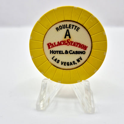 Palace Station Hotel Las Vegas Nevada Yellow Roulette Chip