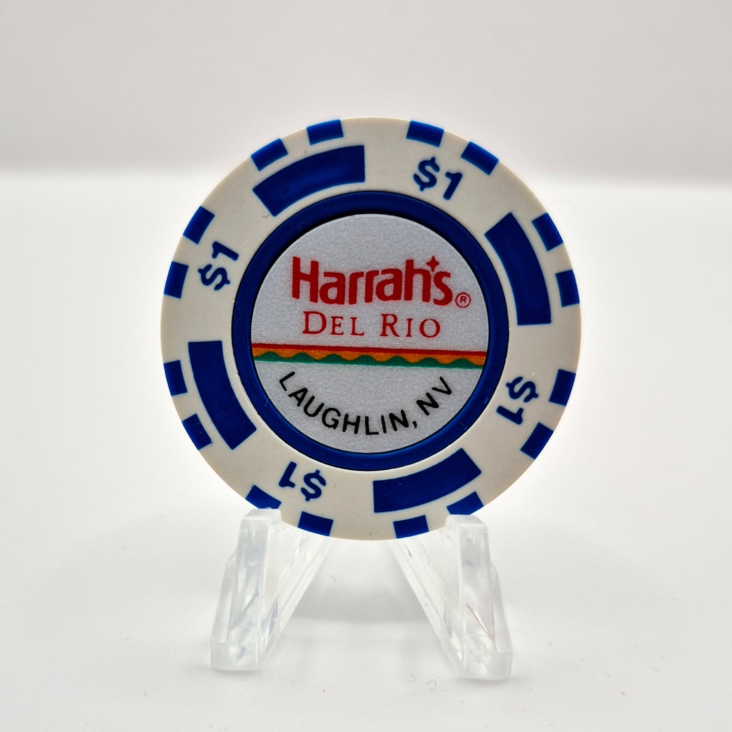 Harrah's Del Rio Hotel Casino Laughlin Nevada 1988 $1 Casino Chip