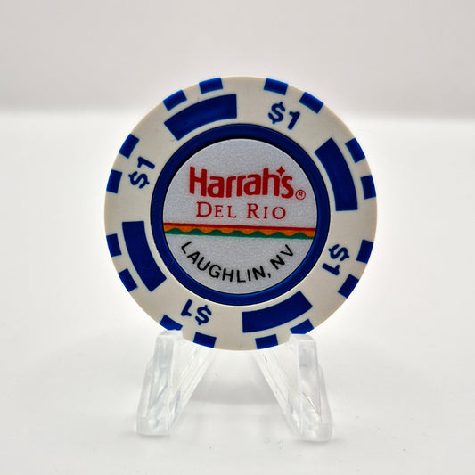 Harrah's Del Rio Hotel Casino Laughlin Nevada 1988 $1 Casino Chip