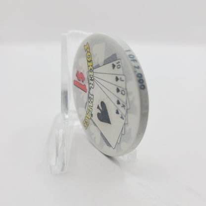 Poker Palace Bingo/Casino Las Vegas Nevada 1999 "Spades" $1 Casino Chip V5295 LTD 2000