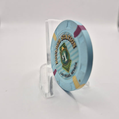 Boulder Station Casino Las Vegas Nevada 2005 $1 Casino Chip E4896