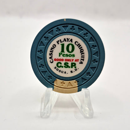 Casino Playa Chiquita Casino Sosua Dominican Republica 10 'PESOS' Casino Chip CG080177