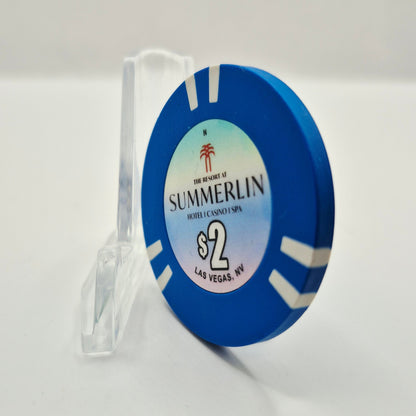 The Resort At Summerlin Hotel Casino Las Vegas Nevada 2026 $2 Pai Gow Casino Chip