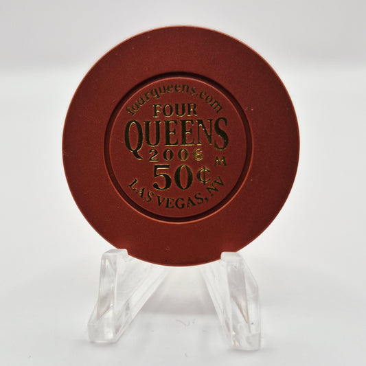 Four Queens Hotel Casino Las Vegas Nevada 2006 $.50 Casino Chip E7928