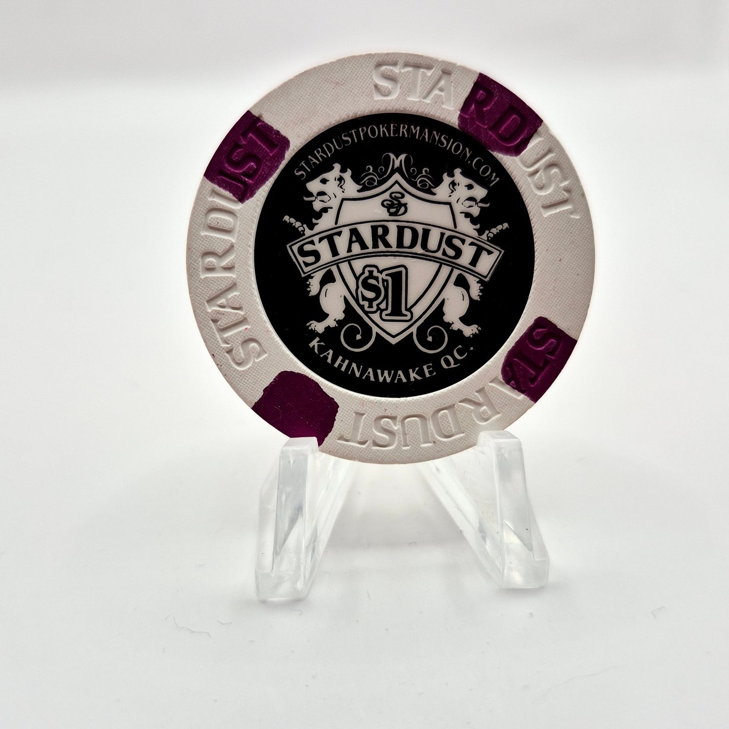 Stardust Poker Mansion Kanhawake Quebec Canada 2012 $1 Casino Chip