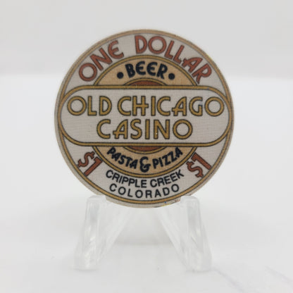 Old Chicago Casino Cripple Creek Colorado 1992 $1 Casino Chip