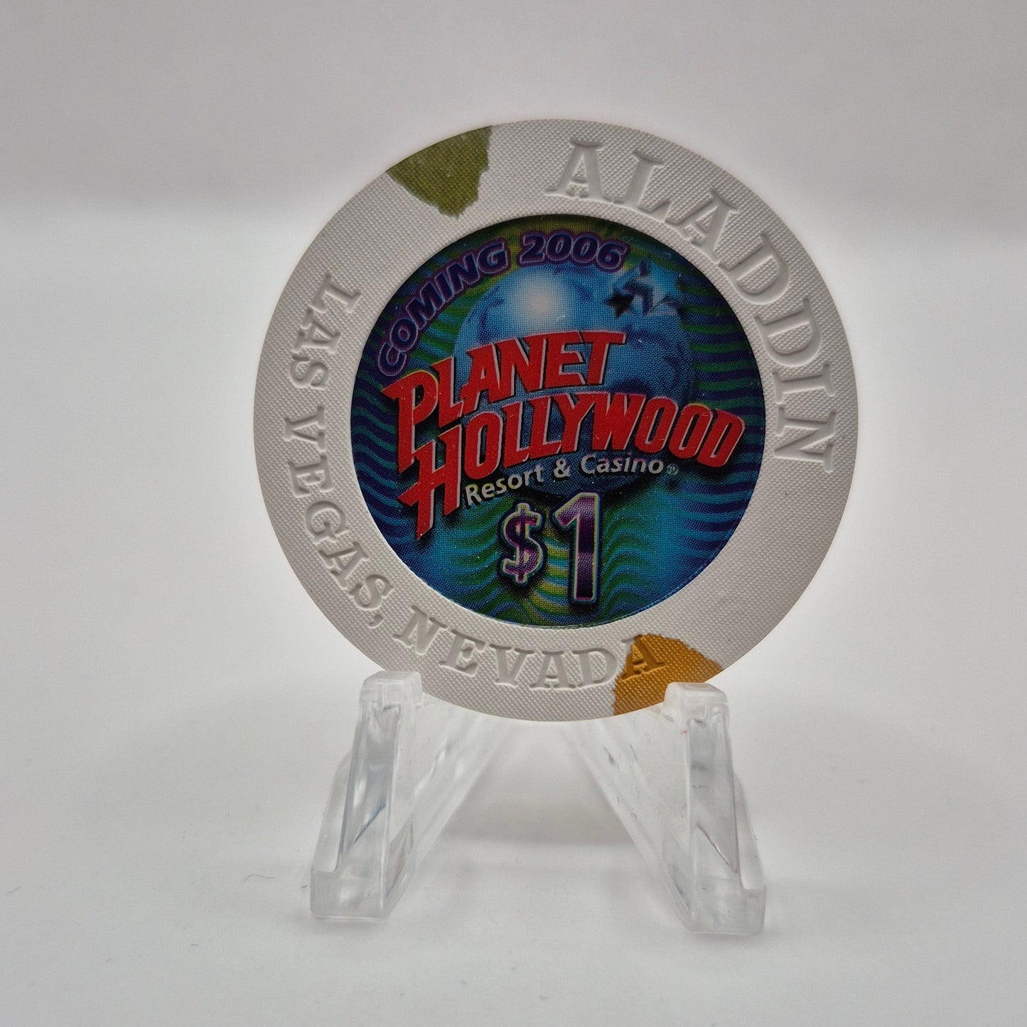Aladdin Resort Casino Las Vegas Nevada 2005 $1 Casino Chip E4400
