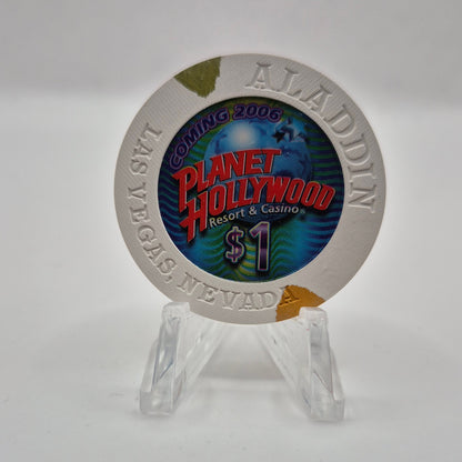 Aladdin Resort Casino Las Vegas Nevada 2005 $1 Casino Chip E4400