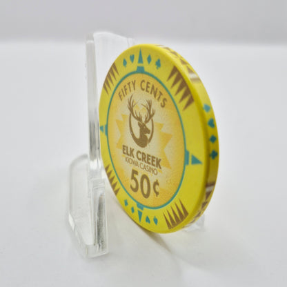 Kiowa Elk Creek Casino Hobart Oklahoma $.50 Casino Chip
