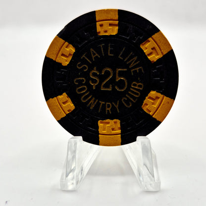 Stateline Country Club Lake Tahoe Nevada 1953 $25 Casino Chip N5041