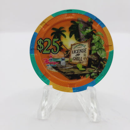 Flamingo Hotel Casino Las Vegas Nevada 2007 Margaritaville "License to Chill" $25 Casino Chip E7907