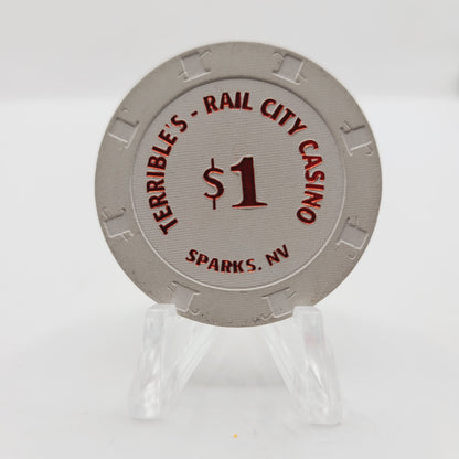 Rail City Terrible's Casino Sparks Nevada 2007 $1 Casino Chip E6007