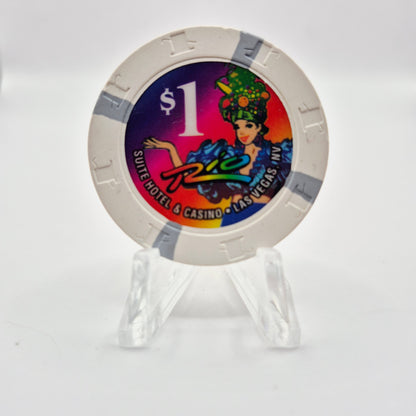 Rio Hotel Casino Las Vegas Nevada 1997 $1 Casino Chip N9009