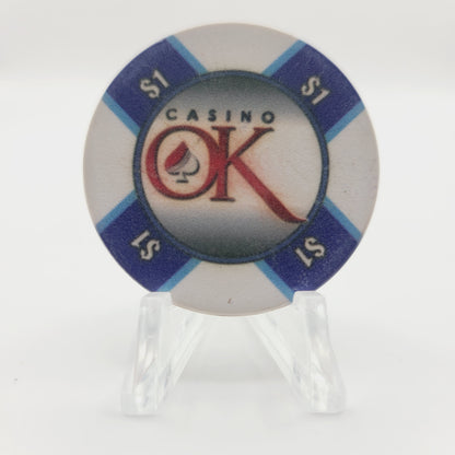 Casino OK "Oklahoma" Casino Hinton Oklahoma 2012 $1 Casino chip CG091267