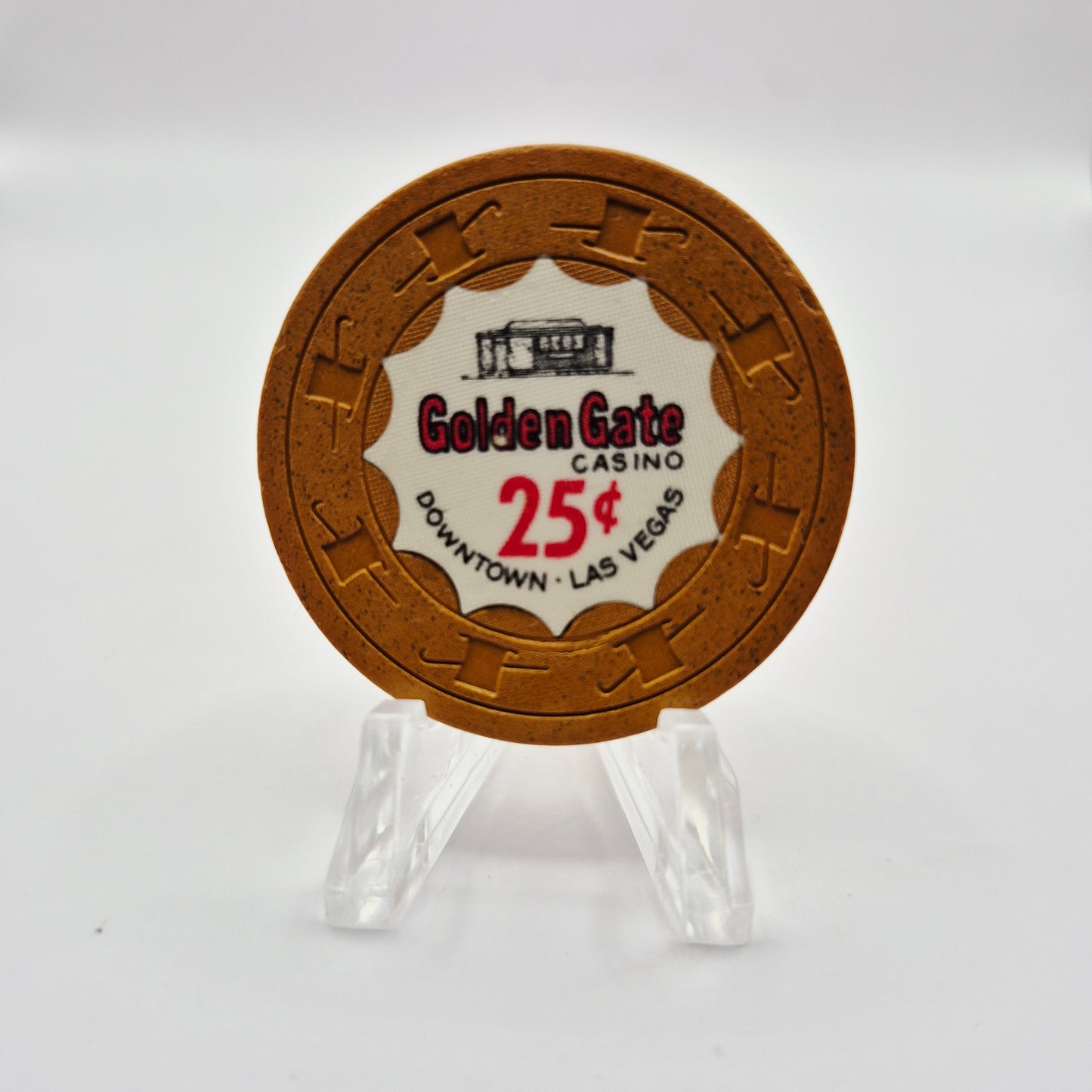 Golden Gate Casino Las Vegas Nevada 1967 $.25 Casino Chip N1708