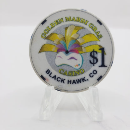 Golden Mardi Gras Casino Black Hawk Colorado $1 Casino Chip